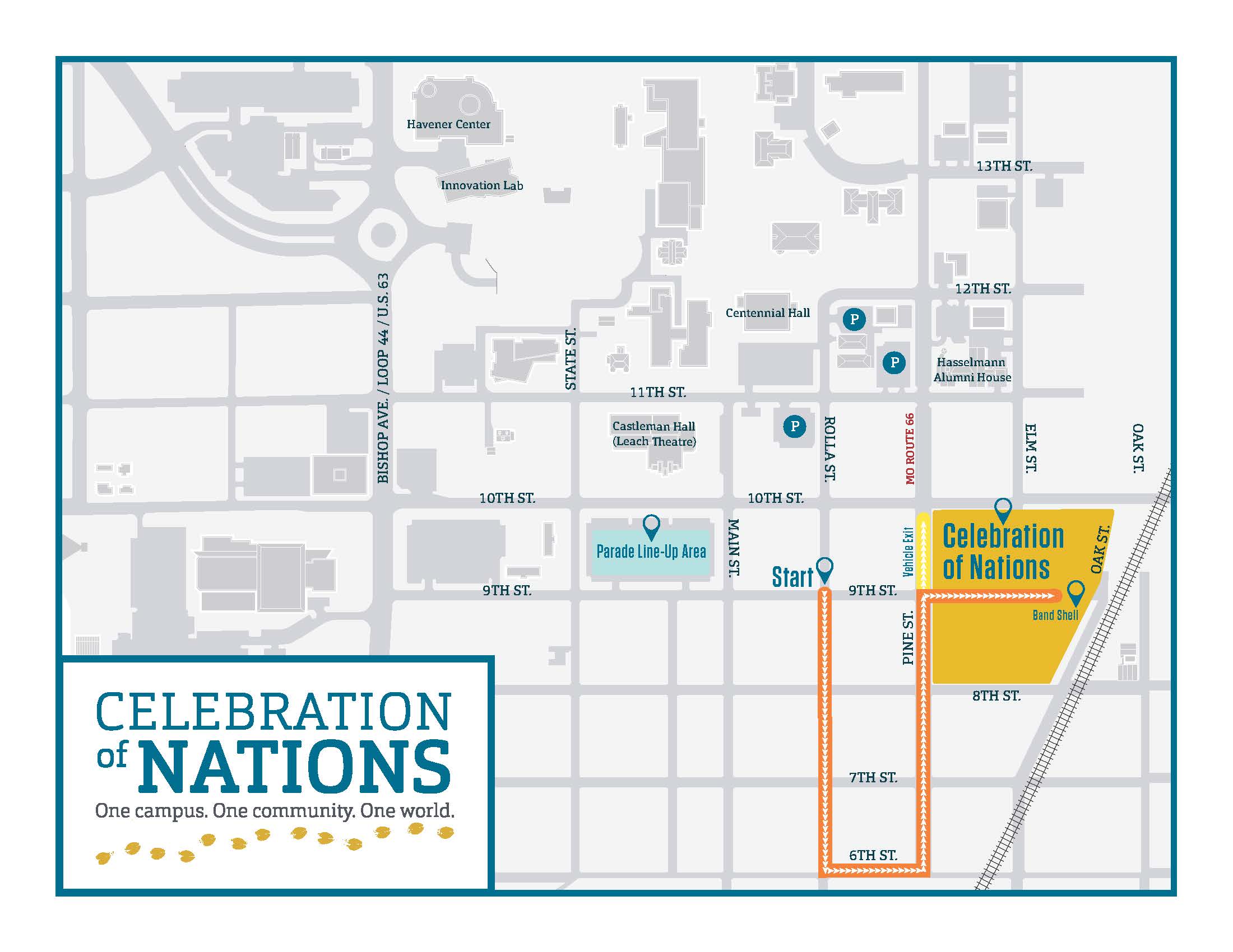 Celebration of Nations Parade Route